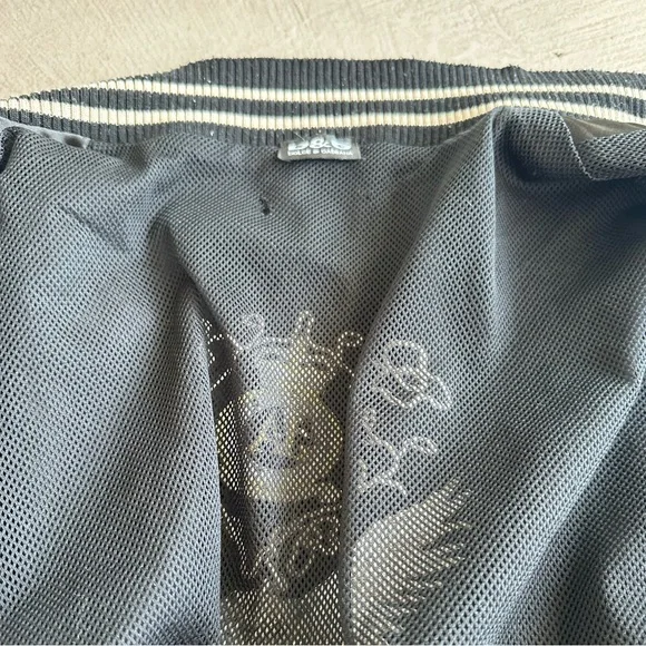 Dolce & Gabbana Vtg. Y2K black satin Bomber jacket embroidery Logo S - Picture 12 of 15